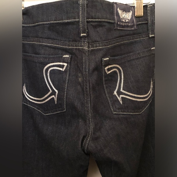Rock & Republic “STELLA” edition dark blue straight leg. Size 26.Great condition - Picture 1 of 7